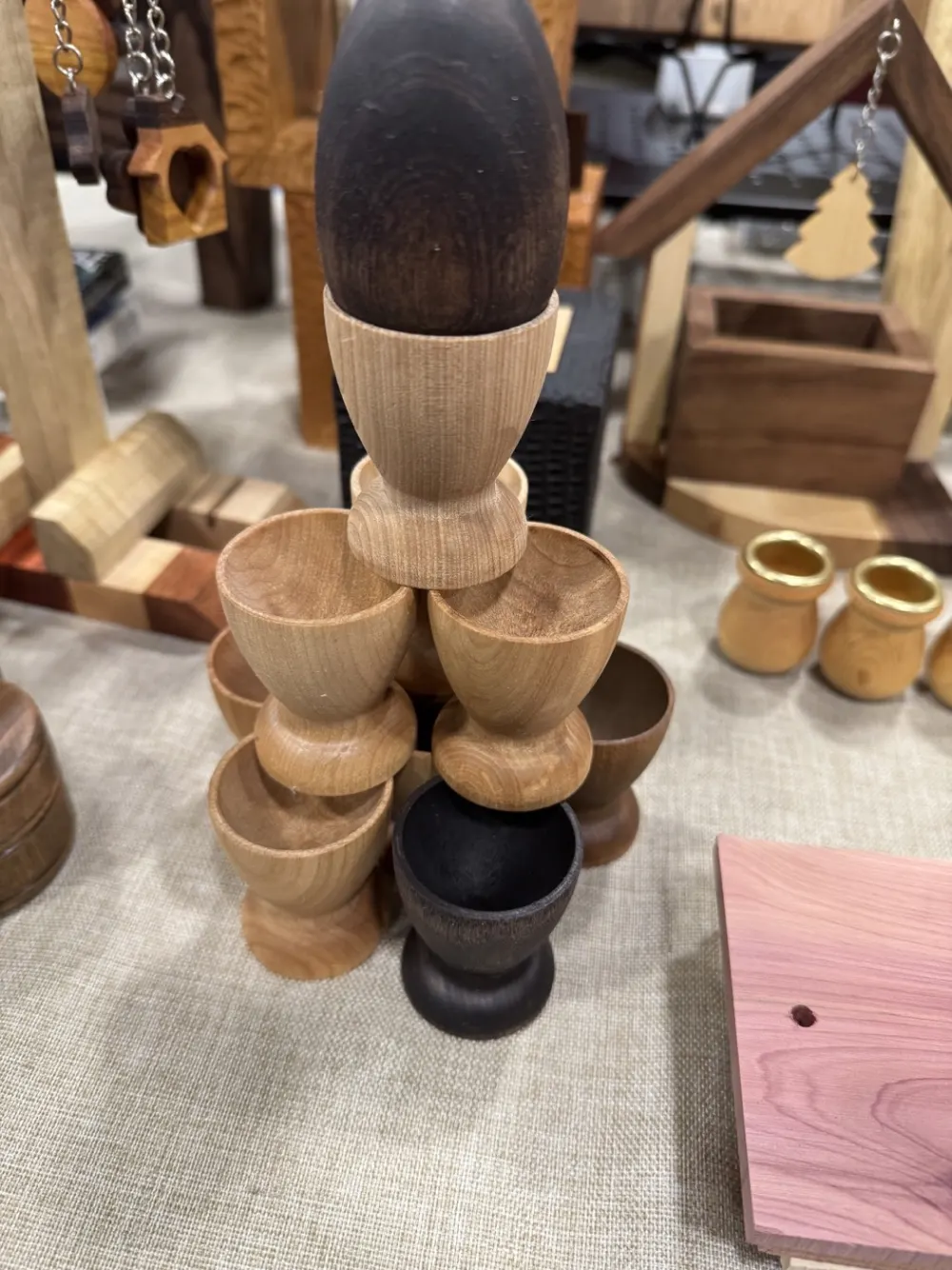 Wooden Eggs Cup handmade wood product